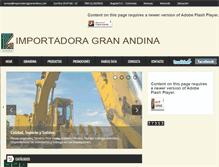Tablet Screenshot of importadoragranandina.com